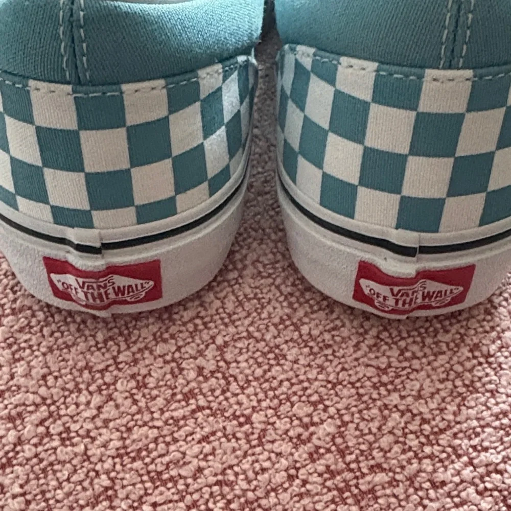Vans Checkered Slip-On Shoes - Blue and White - Picture 5 of 7